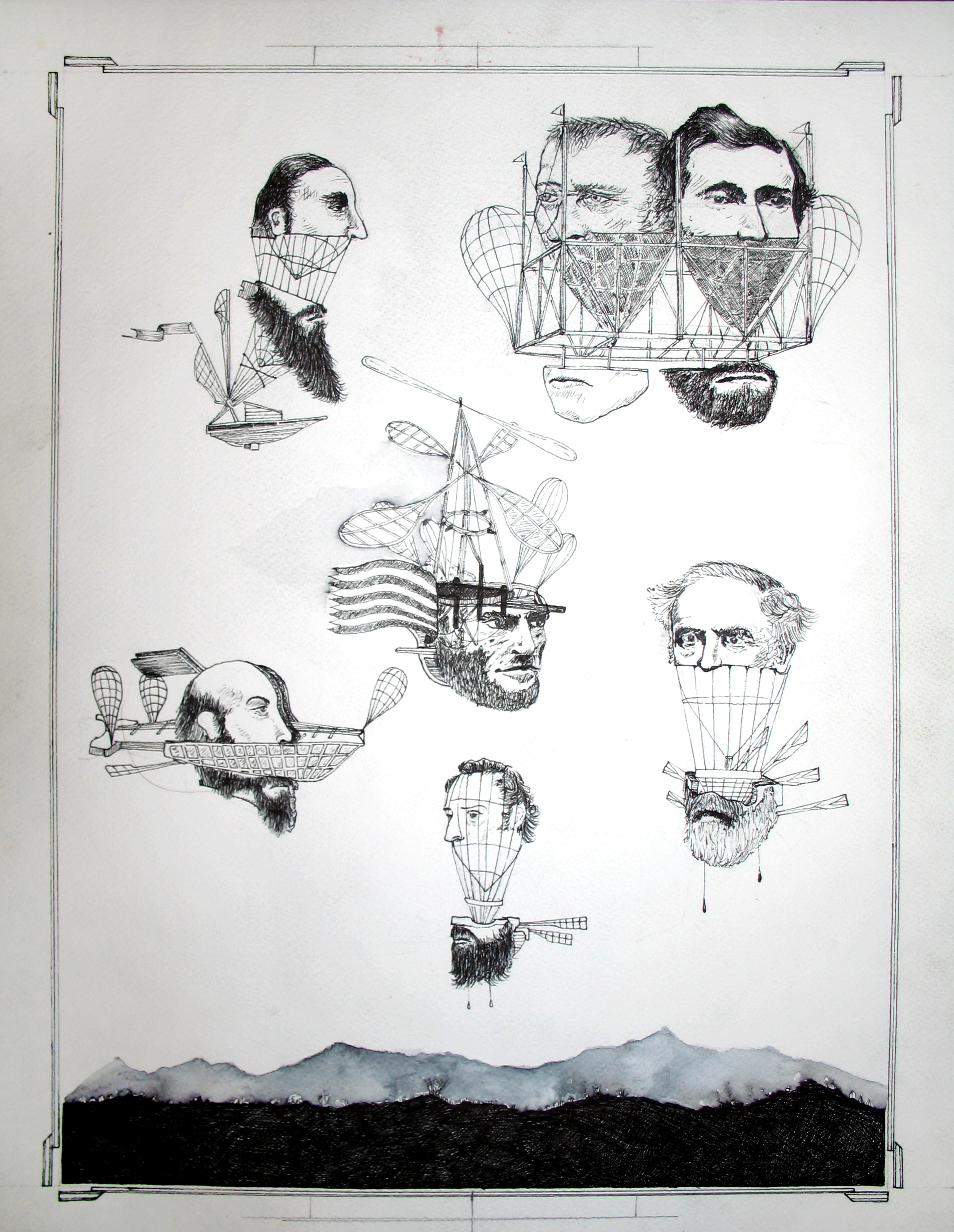 Reconstruction Fantasies of Civil War Generals (beard balloons)