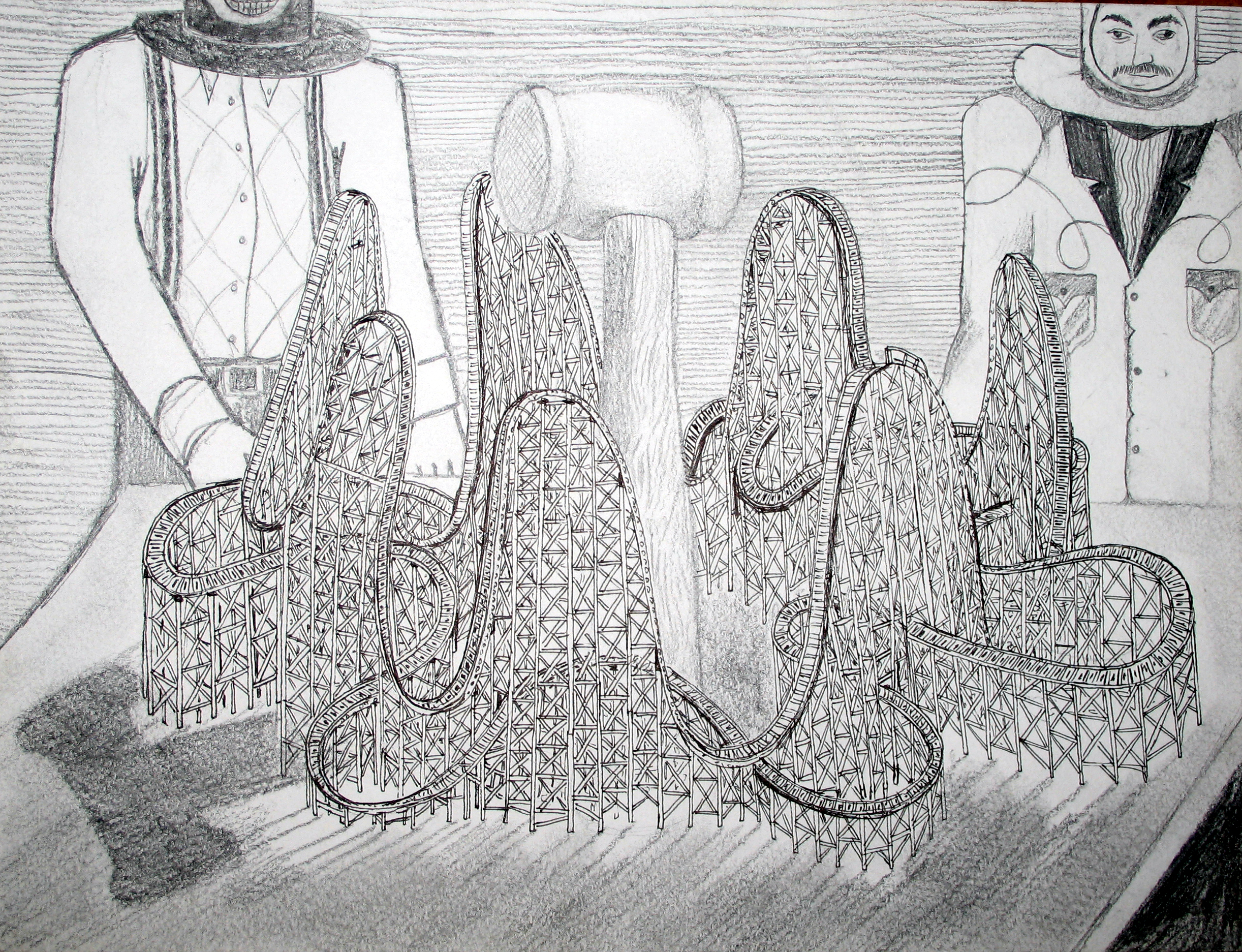Men with hats and hammers in hand