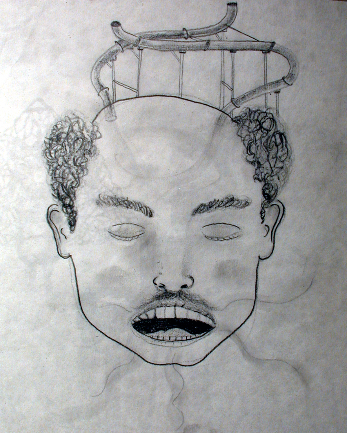 Balding Man huffing and dreaming of having fun again