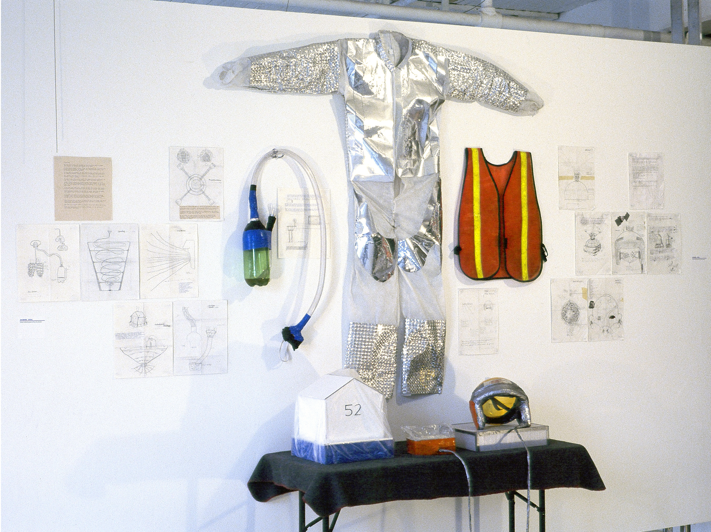 Inventions: Air Filter, Tower of Light, Safe House, Dome Helmet, Safe Vest, Diagrams
