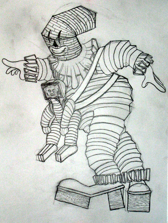 Wooden Friend (Clown with child)